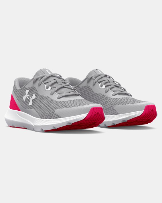 Women's UA Surge 3 Running Shoes, Gray, pdpMainDesktop image number 3